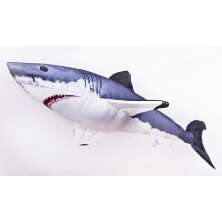 GABY Weißer Hai Mini Kissen, Länge ca. 53 cm
